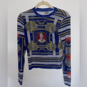 Mesh Frida Kahlo Long Sleeve Top